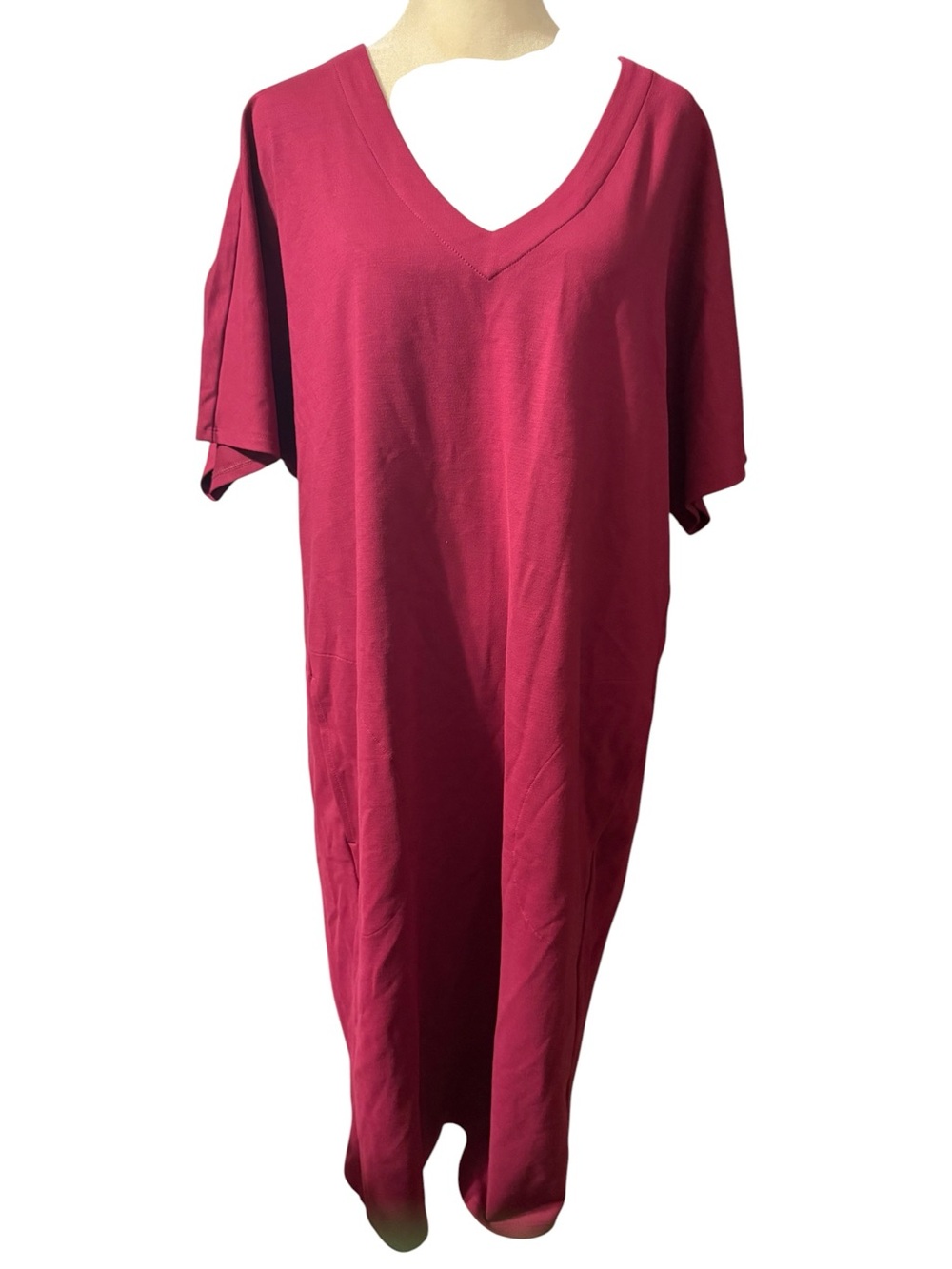 J. Jill Wearever Women's V-Neck Shift Dress Pockets